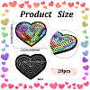 20Pcs Computerized Embroidery Cloth Iron on/Sew on Patches PATC-CY0001-26B-2