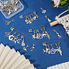 12Pcs 4 Style Iron Brooches HJEW-PH02467-5