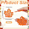 Maple Leaf Non-woven Fabrics Cup Mats DJEW-WH0039-58-2