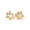 Brass Micro Pave Cubic Zirconia Beads KK-D386-09G-03-1