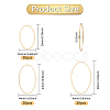 60Pcs 3 Styles Brass Linking Rings KK-GL0001-03-2