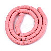 Handmade Polymer Clay Beads Strands CLAY-R089-6mm-114-2