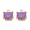 Eco-Friendly Zinc Alloy  Pendants LS-ENAM-R051-01-07G-NR-2