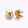 201 Stainless Steel Rhinestone Claw Settings STAS-O098-10G-02-2