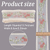 15 Yards Polyester Mesh Flower Ribbon OCOR-GO0001-23-2