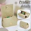 Bag Shaped Velveteen Ring Storage Boxes with Snap Button TP-WH0015-13B-4