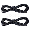 Rubber Rhinestone Shoelaces AJEW-WH0752-498E-1