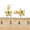 Brass Micro Pave Cubic Zirconia Pendants KK-G490-28B-G-3
