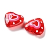 Transparent Glass Enamel Beads LAMP-S068-04A-2