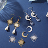 24Pcs 4 Styles Brass Connector Charms KK-BBC0007-32-3