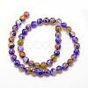 Natural Fire Crackle Agate Bead Strands G-K166-06F-6mm-08-2