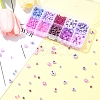 DIY Flat Round & Heart Acrylic & Glass Seed Beads Jewelry Making Findings Kits DIY-FS0006-43D-7