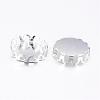 Brass Lace Edge Bezel Cups KK-C1764-3-S-1
