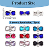 72Pcs 9 Colors Zinc Alloy Rhinestone Connector Charms FIND-GA0007-93-2