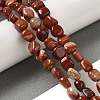 Natural Red Jasper Beads Strands G-B078-D05-01-2