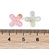 Metal Enlaced Acrylic Bead Caps OACR-G044-01A-3