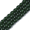 Transparent Crackle Glass Beads Strands X-DGLA-S085-6x8-19-1