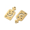 201 Stainless Steel Pendants STAS-P428-02B-G-2