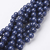 Natural Mashan Jade Round Beads Strands X-G-D263-4mm-XS09-2