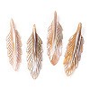 Natural Freshwater Shell Pendants SHEL-N026-140-1