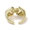 Brass Micro Pave Cubic Zirconia Open Cuff Ring RJEW-K256-56G-3