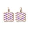 2Pcs Handmade MIYUKI Round Rocailles Seed Loom Pattern PALLOY-MZ00186-04-1
