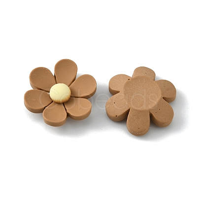 Opaque Resin Cabochons RESI-WH0026-75B-06-1