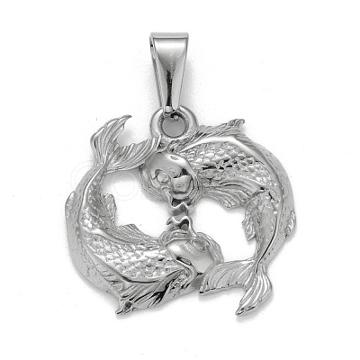 Non-Tarnish 304 Stainless Steel Pendants STAS-D165-14P-10-1
