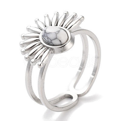 Ion Plating(IP) 304 Stainless Steel Ring RJEW-B059-01P-01-1