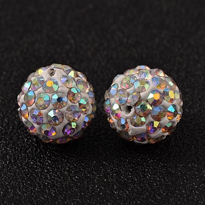 Pave Disco Ball Beads RB-H258-10MM-101-1