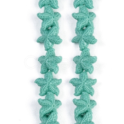 Synthetic Coral Dyed Carved Beads Strands CORA-K009-06A-05-1