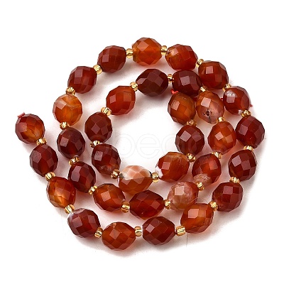 Natural Carnelian Beads Strands G-D305-B03-01-1