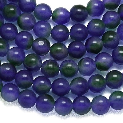 Natural Malaysia Jade Beads Strands G-B165-C02-6mm-1