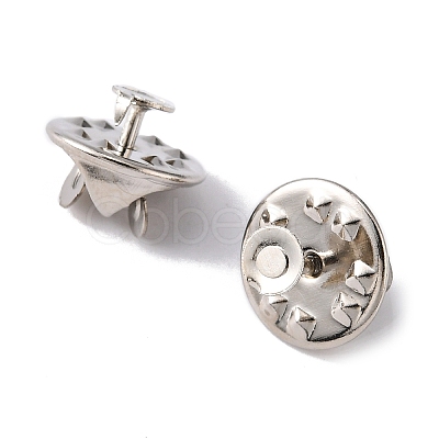 Brass Butterfly Clutches Pin Backs KK-D294-P-1