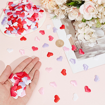 500Pcs 5 Colors Polyester Sponge Heart Shaped Confetti for Party Decoration DIY-CY0003-21A-1