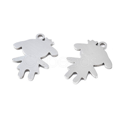 Non-Tarnish 201 Stainless Steel Pendants STAS-T044-271P-1
