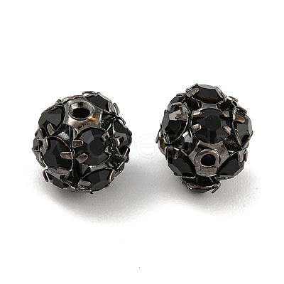 Gunmetal Brass Rhinestone Beads RB-F035-05B-02-1