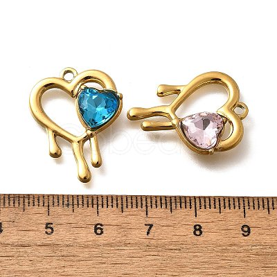 304 Stainless Steel Pendants STAS-Q346-10G-1