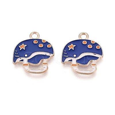Alloy & Enamel Pendants ENAM-T021-46G-1