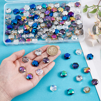 120Pcs 8 Colors Electroplate Glass Beads Strands EGLA-PH0001-69-1