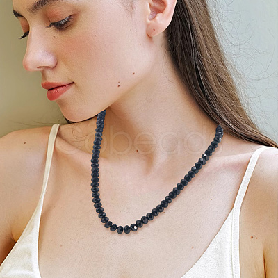 8 Strands 4 Styles Opaque Solid Color Glass Beads Strands EGLA-LT0001-04D-1