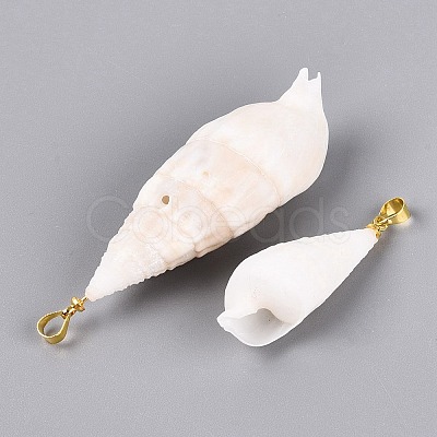 Spiral Shell Big Pendants SHEL-Q029-14KCG-1