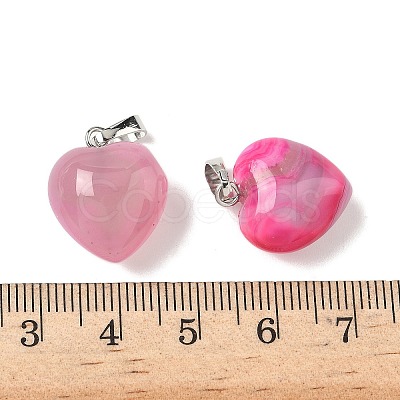 Natural Dyed & Heated Agate Pendants G-I311-A34-1