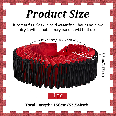 Detachable Polyester Children's Ruffle Collars DIY-WH0671-362A-1