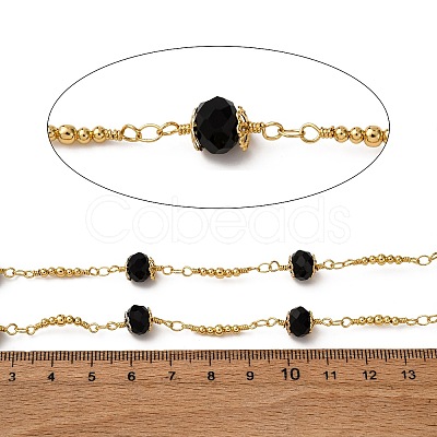 Brass Round Link Chains KK-D422-08G-1