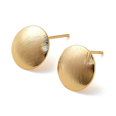 Brass Stud Earring Findings KK-P285-02G-1