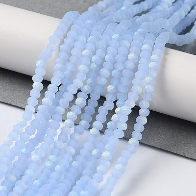 Imitation Jade Glass Beads Strands EGLA-A034-J2mm-MB03-1