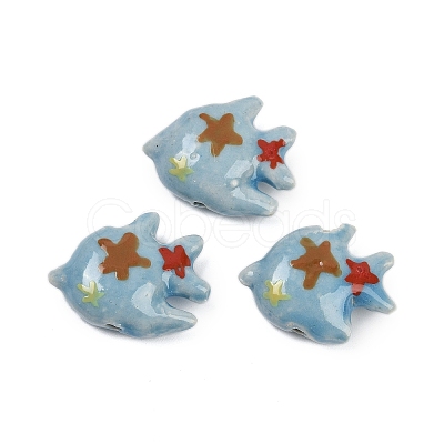 Handmade Porcelain Beads PORC-I029-02-1