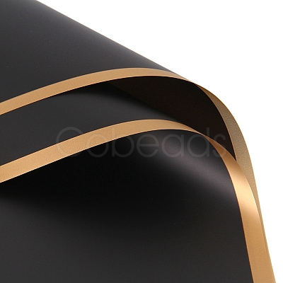 20 Sheets Gold Edge Waterproof Plastic Gift Wrapping Paper PAAG-PW0001-024A-1