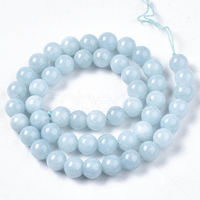 Natural Chalcedony Beads Strands G-S333-8mm-004-1